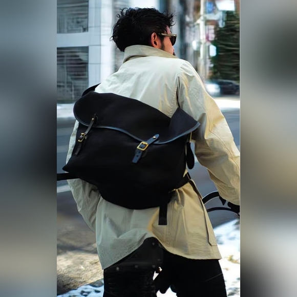 Brady x Anatomica • Messenger Bag BlackMade in England